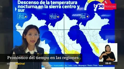 Senamhi Ocho Regiones Soportarán Fuerte Descenso De Temperaturas A Partir De Mañana Tvperú