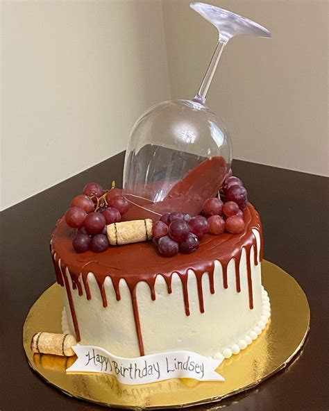 Spilled Wine Cake Birthday Cake For Him Wine Cake No Bake Cake