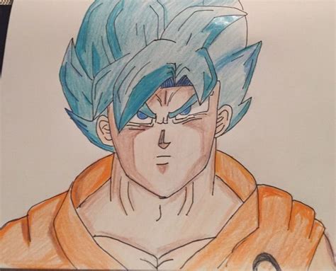 Como Dibujar A Goku Super Saiyan Blue Paso A Paso DRAGON BALL