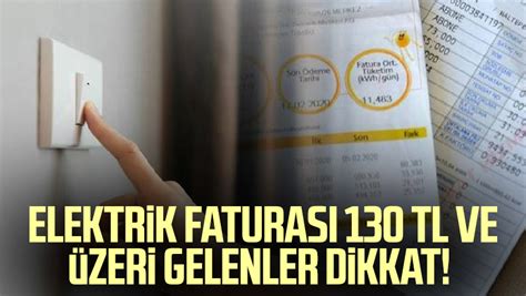 Elektrik Faturas Tl Ve Zeri Gelenler Dikkat Samsun Haber