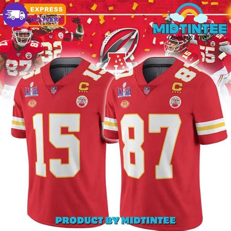 Kansas City Chiefs Super Bowl Lviii Custom Name Number Nfl Jersey Kc