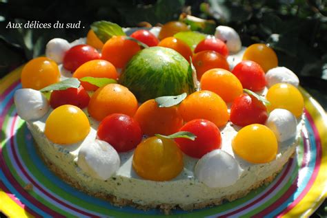 Cheesecake Aux Tomates Mozza Et Basilic Aux D Lices Du Sud