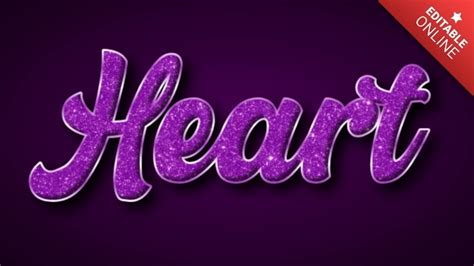 Heart Text Effect Generator