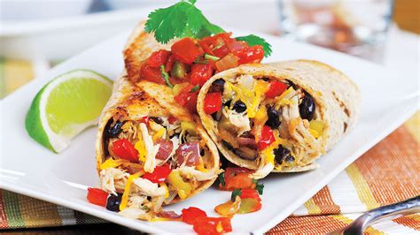 Chicken And Black Bean Burritos Recipe From Price Chopper