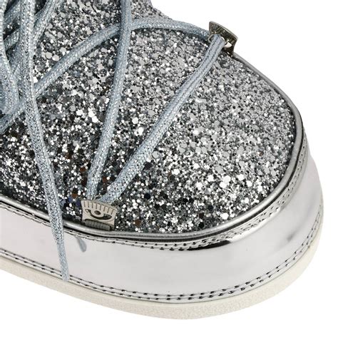 Chiara Ferragni Outlet: Shoes women - Silver | Flat Booties Chiara ...