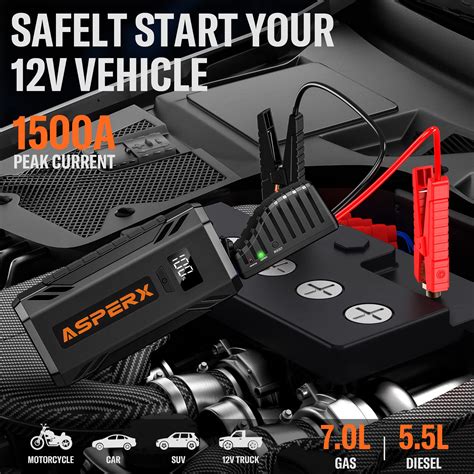 Mua ASPERX Car Jump Starter 1500A Peak Battery Jump Starter For Up To