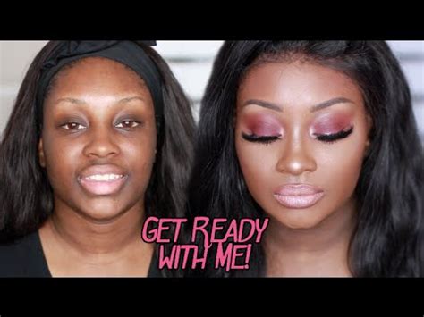 Chatty Get Ready With Me Grungy Pink Eyeshadow Nude Lips Makeupd Ll YouTube