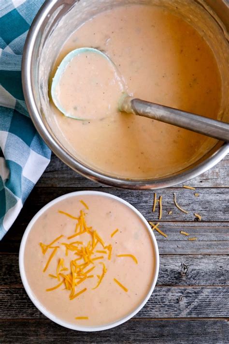 Instant Pot Cheesy Potato Soup recipe - Fab Everyday