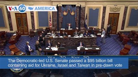 Voa America U S Senate Passes Billion Bill Containing Aid For