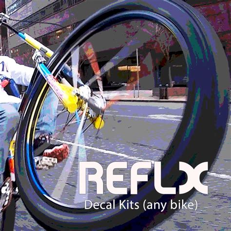 REFLX Branded Reflective Decals REFLX Reflective Cycle Equipment