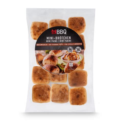 ROKSH Brot Gebäck BBQ Mini Brötchen mit Röstzwiebeln 250g