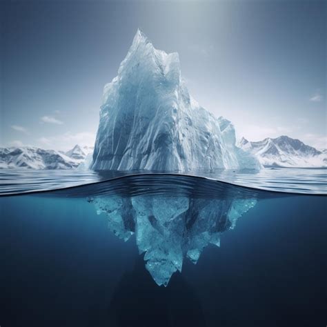 Premium Ai Image There Is A Large Iceberg Floating In The Ocean With