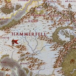 Hochwertige Karte Von Tamriel Aus The Elder Scrolls Online Etsy De