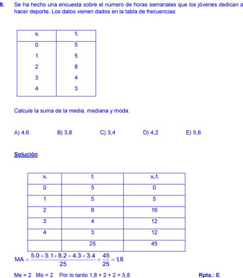 Ejercicios Resueltos De La Media Moda Y Mediana Ejemplos Paso A Paso
