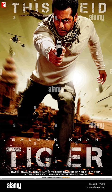 Hindi Film Movie Poster Of Ek Tha Tiger India Asia Stock Photo