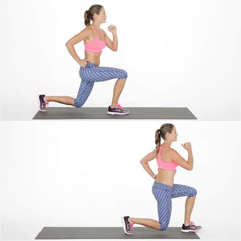 Walking Lunges | Lengthening Bodyweight Workout | POPSUGAR Fitness Photo 5