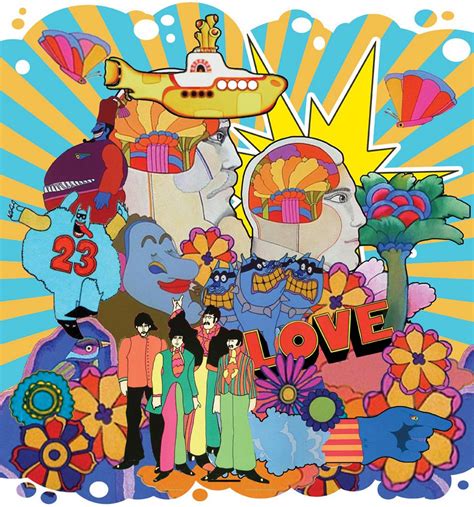 Pin On The Beatles Portadas Yellow Submarine Art Beatles Artwork