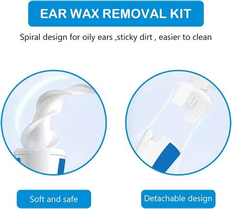 Ear Wax Remover Spiral Ear Wax Removal Tool Reusable Earwax Removal Kit ...