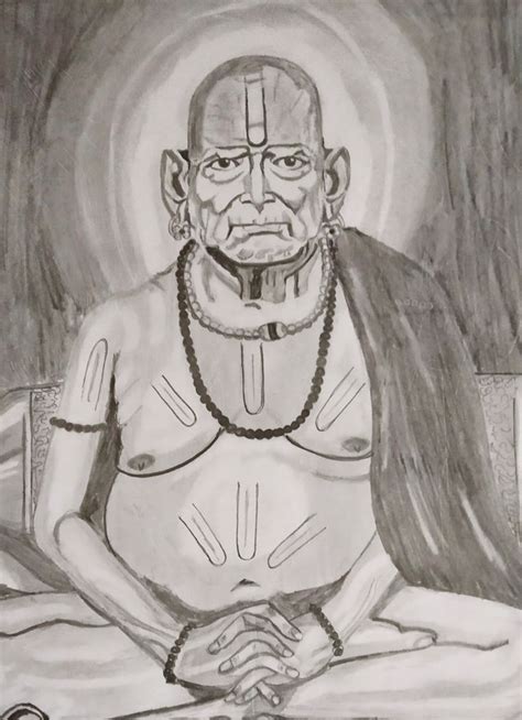 Shri Swami Samarth Sketches Male Sketch Art