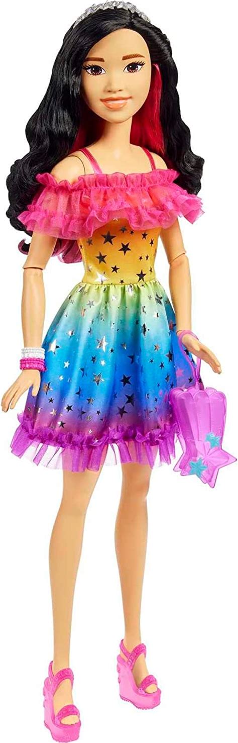 Barbie Large Inches Tall Dolls Rainbow Dress And Styling