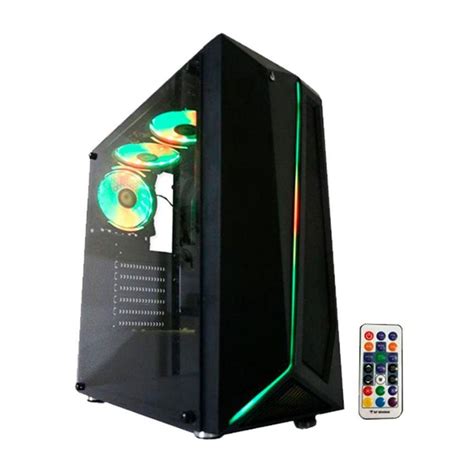 Gabinete Gamer Rise Mode Glass X Mid Tower Lateral Em Vidro Fume E