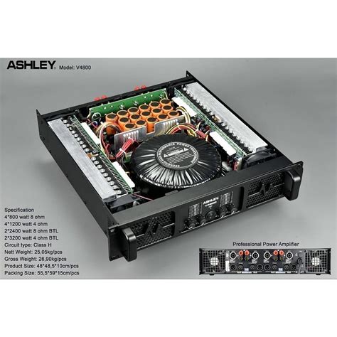 Jual Peti Kayu Model Baru Power Amplifier Ashley V Channel