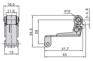 One Way Roller Lever Metric Panel Mount Valves Pneumatic