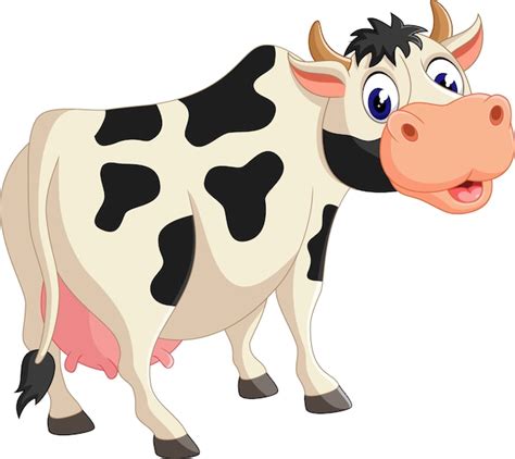 Premium Vector Illustration Of Cute Cow Cartoon