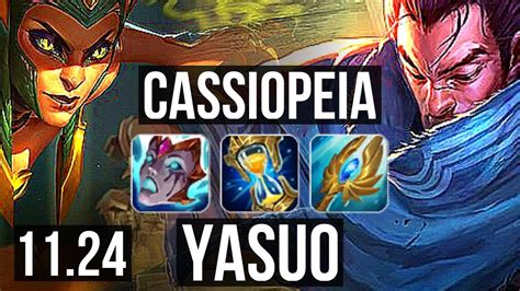 CASSIOPEIA Vs YASUO MID Rank 3 Cassio 6 Solo Kills TR Challenger