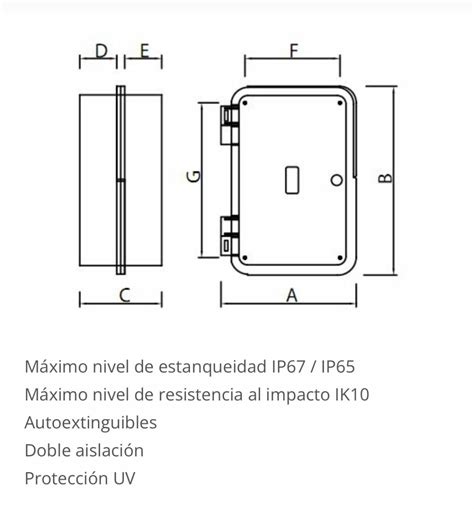 Caja Estanco Tableplast Ip X X Mangusi Mangusi