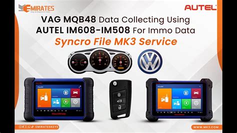 Vag Mqb Data Collecting Using Autel Im Im For Immo Data