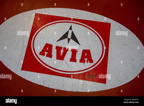 Bordeaux Aquitaine France 06 16 2023 Avia 1957 Gas Station Brand