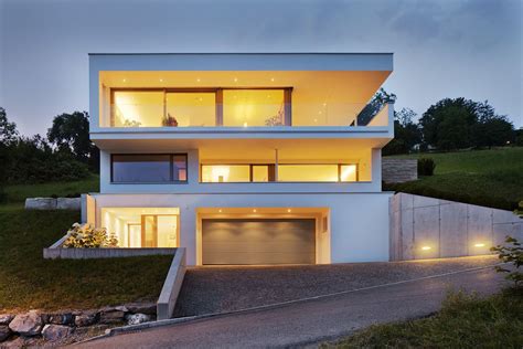 Einfamilienhaus Hanghaus Klaus Modern Edelstahlpool Architektur Haus