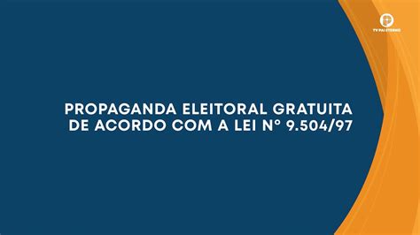 TV Pai Eterno Vinheta de exibição do Horário de Propaganda Eleitoral