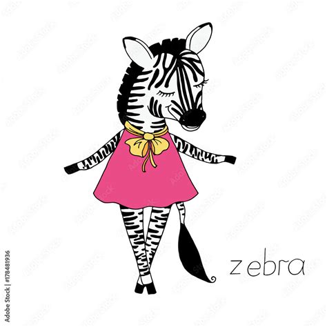 Girl Zebra Cartoon