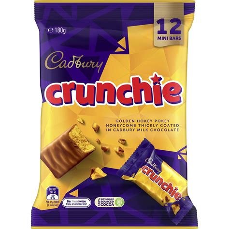 Cadbury Halloween Crunchie Chocolate Sharepack 12 Pack 180g Woolworths Crunchie Chocolate