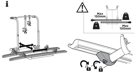 THULE 306561 Elite G2 Short Rear Bike Rack Instructions