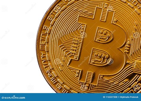 Bitcoin Moneta Fisica Del Pezzo Valuta Di Digital Concetto Di