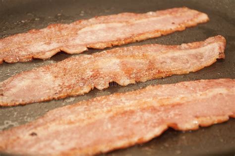 Frying Bacon stock photo. Image of delicious, skillet - 37686782