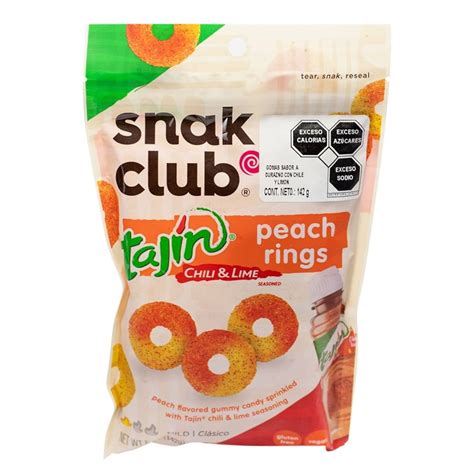 Gomitas Snak Club sabor durazno con chile y limón 142 g Walmart