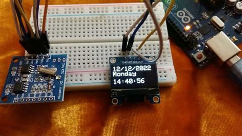 Interface Ds Rtc Module With Arduino Display Date Time On Oled