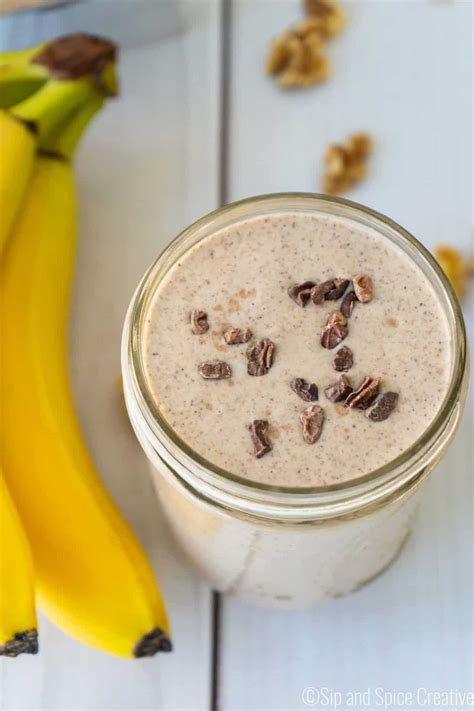 Vegan Chunky Monkey Smoothie Sip And Spice