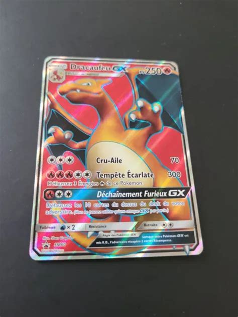 CARTE PROMO SM60 Dracaufeu GX Full Art Pokémon SM Black Star Promos