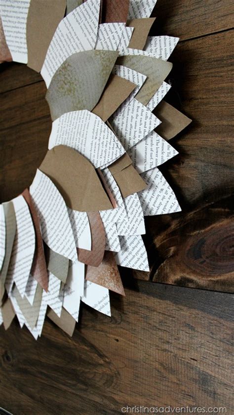 Paper Leaf Wreath - Christina Maria Blog