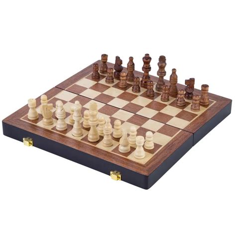 Coffret de Jeux d Échecs de Luxe en Bois