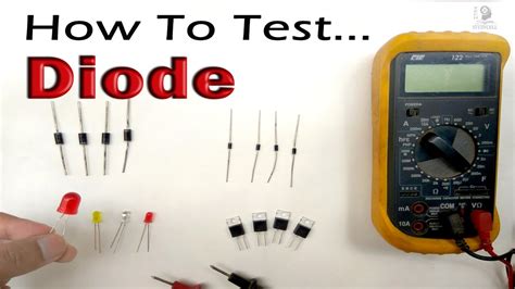 How To Test Diode Using Digital Multimeter Multimeter Tutorial Youtube