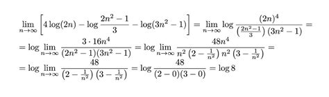 Oblicz Granice 1 Tex Lim N To Infty 4log 2n Log Frac 2n 2 1