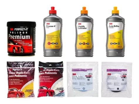 Kit Polimento Automotiva Cristalização 4 Boinas Originais 3m