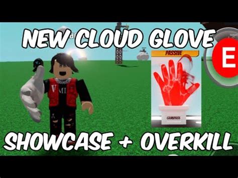 Slap Battles New Cloud Glove Overkill Slap Battles Youtube