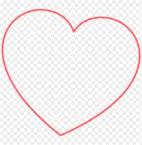 Red Heart Outline Clipart Heart Png Transparent With Clear Background